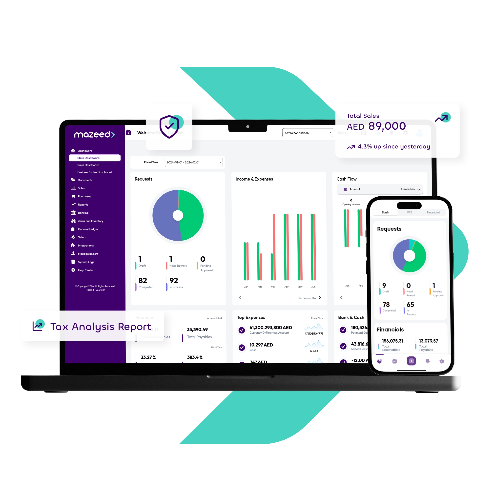 basic tools of accounting in UAE, mazeed accounting software