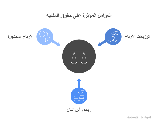 العوامل المؤثرة في حقوق الملكية
