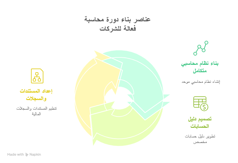 عناصر بناء محاسبة الشركات الأساسية وخطوات تطبيقها العملي في السعودية