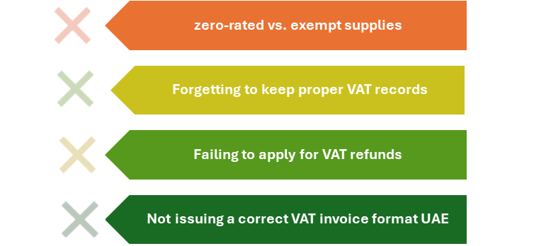 Common mistakes in UAE vat exemptions