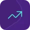 Upward-trending graph line and arrow icon, symbolizing business growth, revenue increase, and positive momentum.